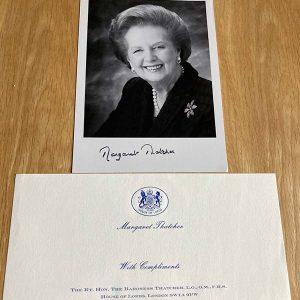 Signed Photo of Margaret Thatcher