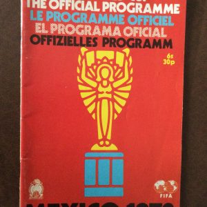 The World Cup Official Programme Mexico 1970