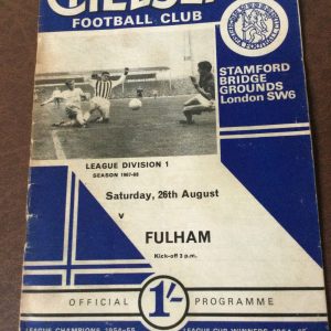 Chelsea v Fulham Matchday Programme 1967