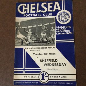 Chelsea v Sheffield Wednesday Matchday Programme 1968