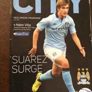 Manchester City v Aston Villa Matchday Programme 2012