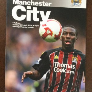 Manchester City v Fulham Matchday Programme 2009