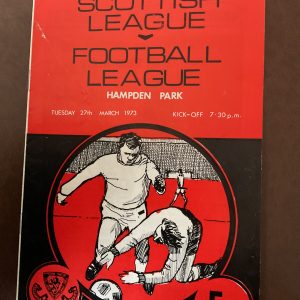 SCOTTISH LEAGUE v FOOTBALL LEAGUE MATCHDAY PROGRAMME 27 MAR 1973