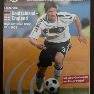 GERMANY v ENGLAND FRIENDLY MATCHDAY PROGRAMME 2008