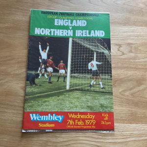 England v Northern Ireland, European Championship Matchday Programme 1979