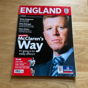 ENGLAND v GREECE FRIENDLY INTERNATIONAL MATCHDAY PROGRAMME 2006