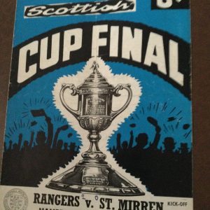 Rangers v St Mirren Scottish Cup Final Matchday Programme 1962