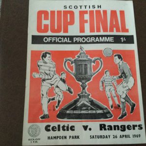 Celtic v Rangers Scottish Cup Final Matchday Programme 1969