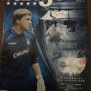 Rangers v VFB Stuttgart EUFA Champions League Matchday Programme 2003