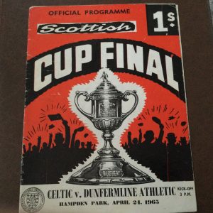 Celtic v Dunfermline Athletic Scottish Cup Final Matchday Programme 1965
