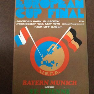 Bayern Munich v St Etienne European Cup Final Matchday Programme 1976