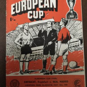 Eintracht Frankfurt v Real Madrid European Cup Final Matchday Programme 1960