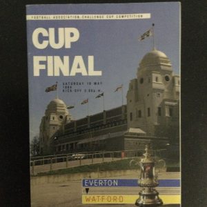 Everton v Watford F.A.Cup Final Matchday Programme 1984