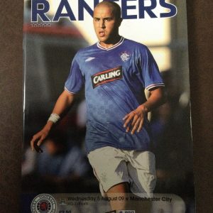Rangers v Manchester City Pre-Season Friendly Matchday Programme 2009