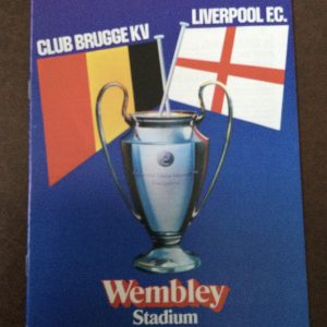 Brugge v Liverpool European Cup Final Matchday Programme 1978