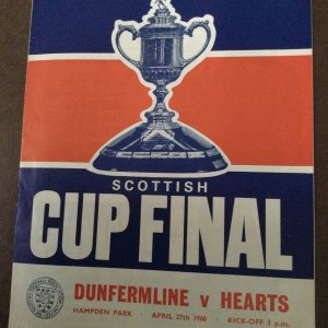 Dunfermline Athletic v Hearts Scottish Cup Final Matchday Programme 1968