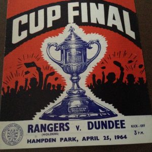 Rangers v Dundee Scottish Cup Final Matchday Programme 1964