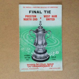 Preston North End v West Ham United F.A.Cup Final Matchday Programme 1964
