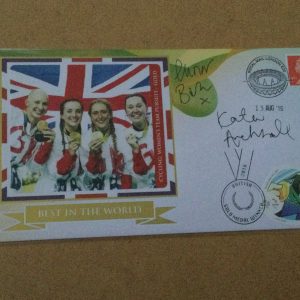 Benham Cycling Women's Team Pursuit Best in the World FDC Signed Rio 2016