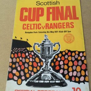 Celtic v Rangers Scottish Cup Final Matchday Programme 1971