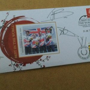 Buckingham Covers Triathlon Mixed Team Relay Best in the World FDC Signed Tokyo Olympic Games 2020