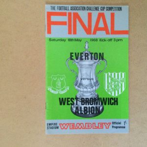 Everton v West Bromwich Albion F.A.Cup Final Matchday Programme 1968