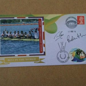 Benham Rowing Men's Coxed Eight Best in the World FDC Signed Rio Olympic Games 2016