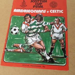 Airdrieonians v Celtic Scottish Cup Final Matchday Programme1975