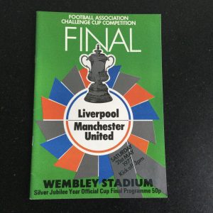 Liverpool v Manchester United F.A. Cup Final Matchday Programme 1977
