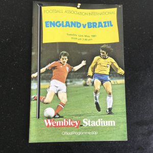 England v Brazil Challenge Match Matchday Programme 1981