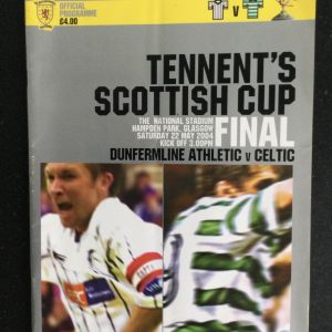 Dunfermline Athletic v Celtic Scottish Cup Final Matchday Programme 2004