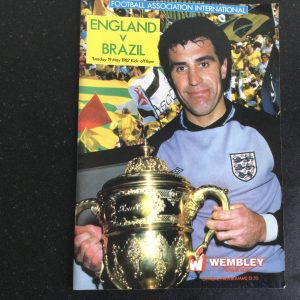 England v Brazil Challenge Match Matchday Programme 1987