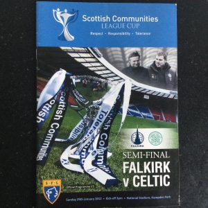 Falkirk v Celtic League Cup Semi Final Matchday Programme 2012