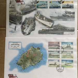 Royal Navy St.Helena First Day Covers 2001 & 2002 F.D.I.