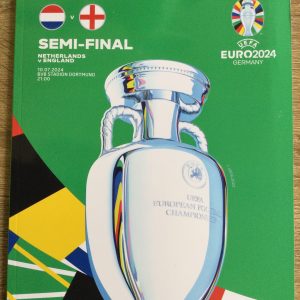 UEFA EURO 2024 Semi-Final Netherlands v England Matchday Programme
