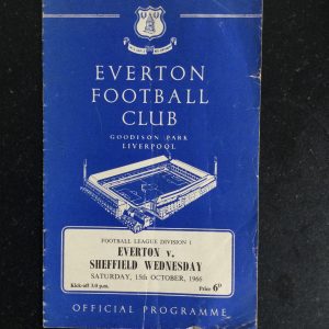 Everton v Sheffield Wednesday Matchday Programme 1966