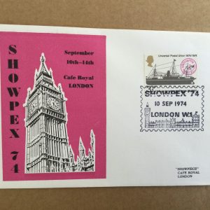 Showpex 74, Cafe Royal Commemorative Cover1974