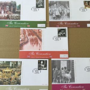 Mercury 50th Anniversary Her Majesty Queen Elizabeth II Coronation Commemorative Covers 2003