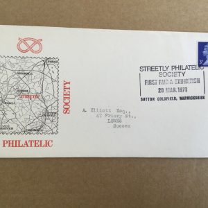 Streetly Philatelic Society First Fair and Exhibition Commemorative Cover 1971