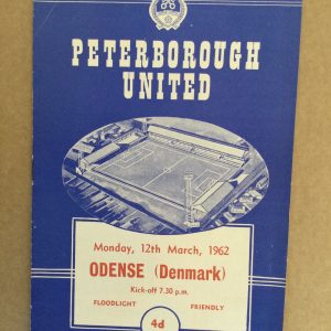 Peterborough United v Odense Matchday Programme 1962