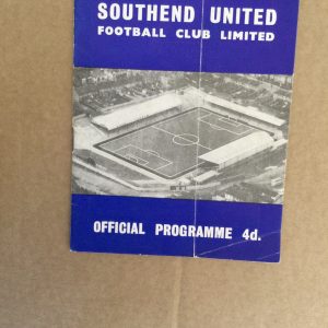 Southend United v Bournemouth Matchday Programme 1962