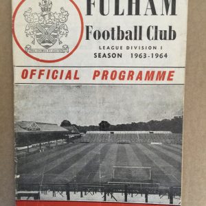 Fulham v Arsenal Matchday Programme 1963