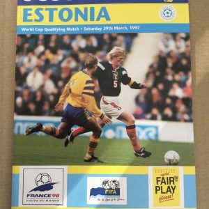Scotland v Estonia World Cup Qualifier Matchday Programme 1997