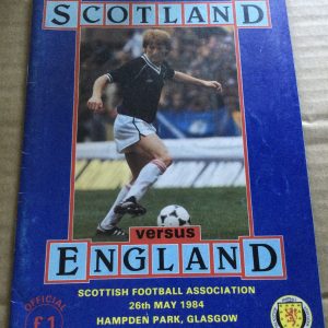 Scotland v England British International Championship Matchday Programme 1984