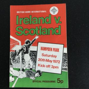 Northern Ireland v Scotland British Championship Matchday Programme 1972
