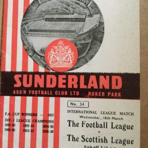 The Football League v The Scottish League Matchday Programme 1964