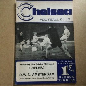Chelsea v D.W.S. Fairs Cup Matchday Programme 1968
