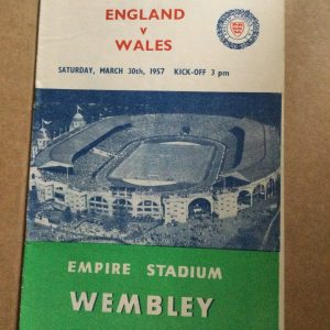 England v Wales Schools International Matchday Programme 1957
