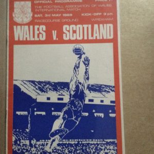 Wales v Scotland British Championship Matchday Programme 1969