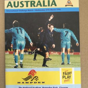 Scotland v Australia Challenge Match Matchday Programme 1996